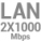 LAN 2x 1000Mbps
